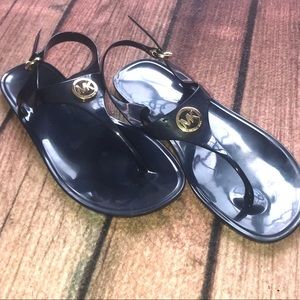 Micheal Michael Kors Navy Blue Jelly Sandals